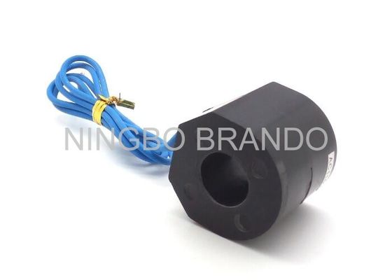 AC220v 24vdc Solenoid Valve Coil , Blue Flying Leads Pneumatic Coil For Solenoid Valve