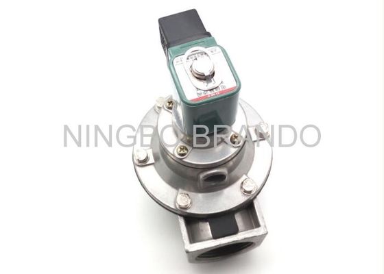 2.0Kg Weight Green Coil solenoid operated valve , pneumatic electric valve