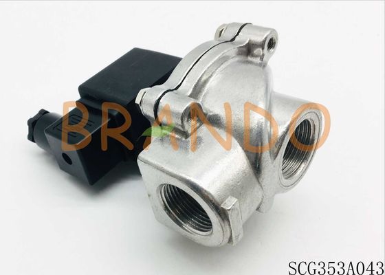 Right Angle Pulse Solenoid Valve ASCO Type SCG353A043 3/4 Inch 0.4-0.6MPa