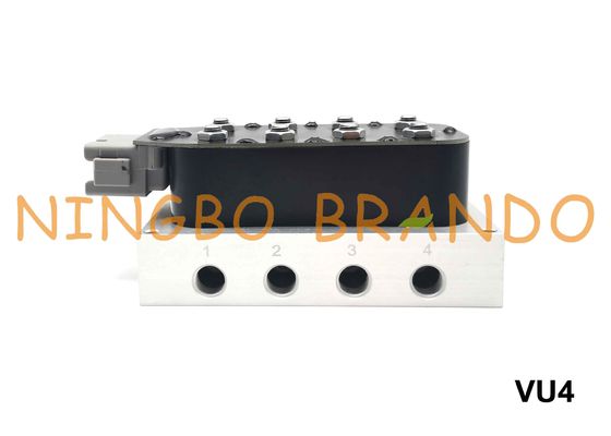 DC12V 1/4" Accuair Type VU4 4 Corner Solenoid Manifold Valve Unit For Air Suspension