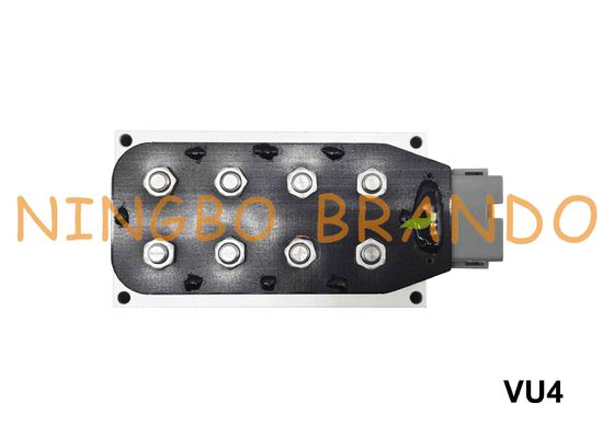 DC12V 1/4" Accuair Type VU4 4 Corner Solenoid Manifold Valve Unit For Air Suspension