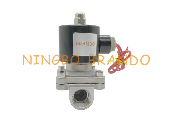 Electric Solenoid Valve 2S160-15 G1/2" Normally Closed Stainless Steel Electric Solenoid Valve For Water Air