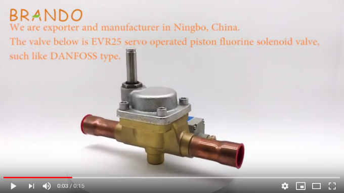 s Type 032L2205 EVR 25 Solder Connection Servo Operated Solenoid Valve With Coil Assembled