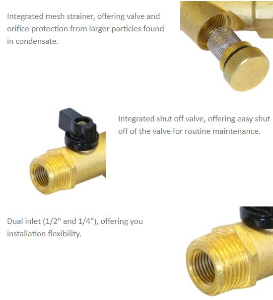 AC220V DC24V 1/2'' COMBO Jorc Type Condensate Automatic Drain Valve For Air Compressor