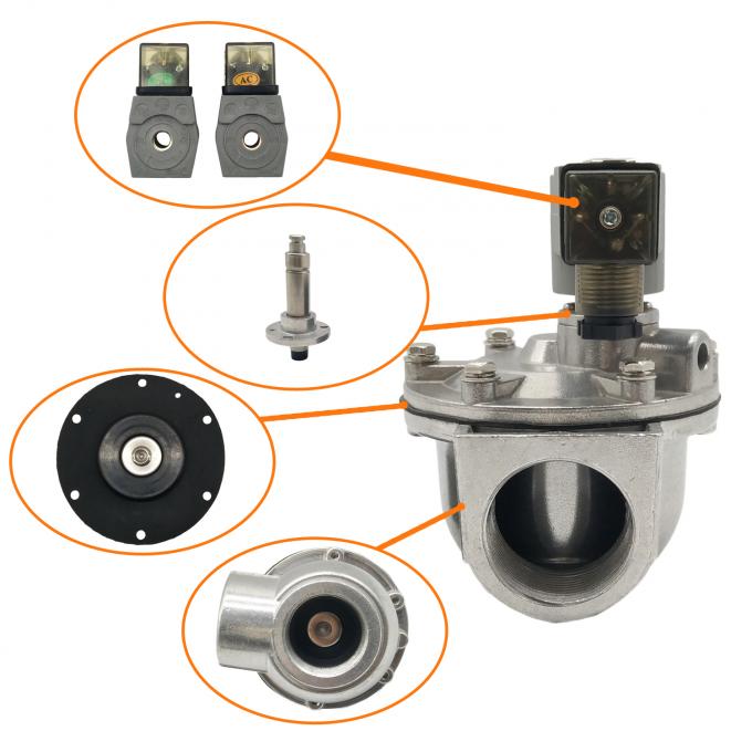 G11/4" Right Angle Dust Collector Solenoid Valve For Industrial Dust