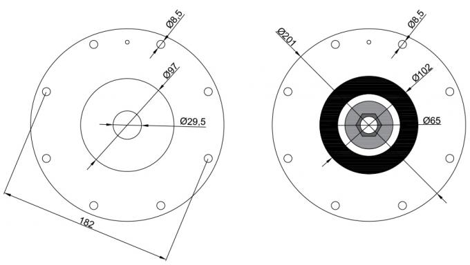 3'' DMF/MF Series Black Rubber BFEC Impulse Valve Diaphragm Repair Kit​