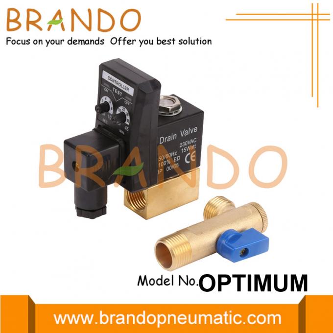 IP65 Digital Electronic Auto Drain Solenoid Valve Timer DIN 43650A