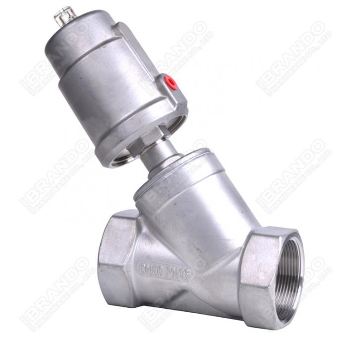 1 1/2 Inch Welded Pneumatic Actuated Angle Seat Valve DN40