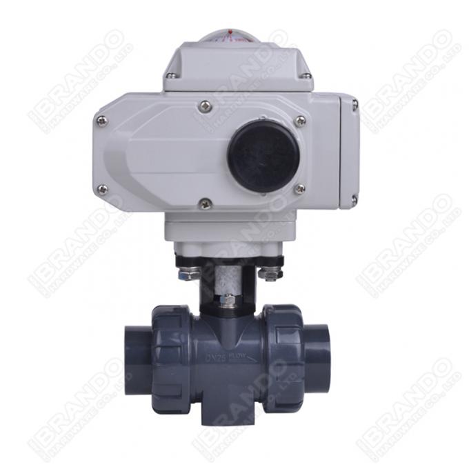 EPDM Seat Electric Actuator Double Flange Butterfly Valve 8'' DN200