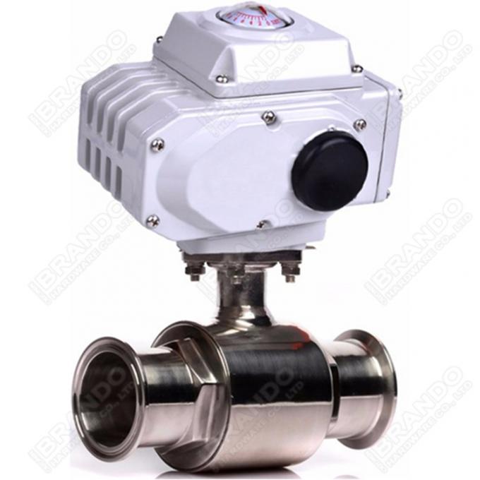 Flange Cast Iron Electric Actuator Butterfly Valve 8'' DN200 24V 12V