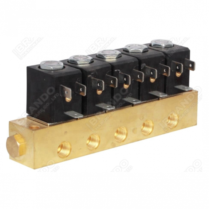 24V 110V 220V 3 Way Brass Solenoid Valve For Espresso Coffee Maker