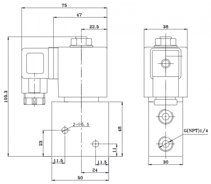 ASCO Type 1/4'' 3 Way Stainless Steel Solenoid Valve 327 8327 Series