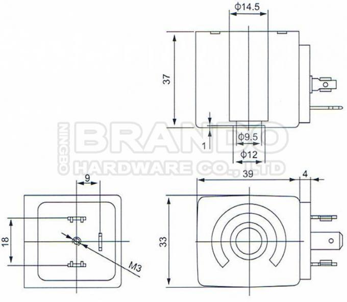 Lucifer-Parker DZ06S6 Solenoid Valve Coil 220-240V 9W For Espresso Coffee Machine
