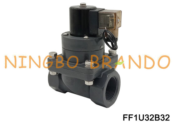 1-1/4'' UPVC Chemical Anti Corrosion Electric Solenoid Valve DN32