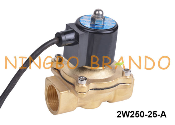 1'' Waterproof IP68 Water Brass Solenoid Valve Normally Closed 24V 220V