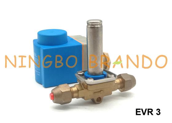 EVR 3 NC 032F8107 1/4'' Danfoss Type Refrigeration Solenoid Valve 220VAC