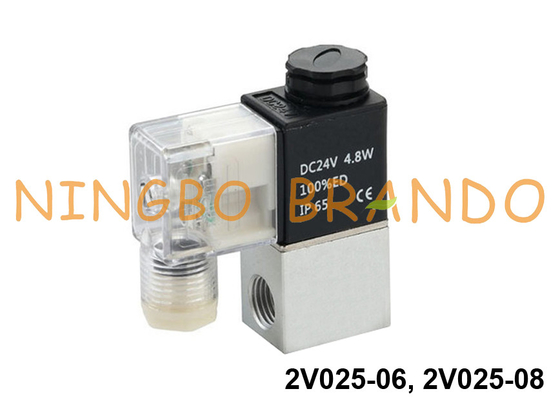 2V025-06 2V025-08 Airtac Type 2 Way Solenoid Air Valve 12VDC 24VDC